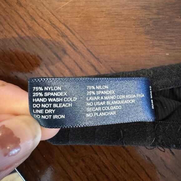 NAUTICA Intimates Black Womens T Shirt Bras 36C NT2332 Black Comfort Everyday - Picture 6 of 6